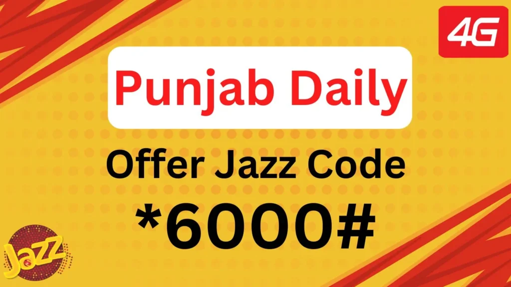 Punjab Daily Offer Jazz Code