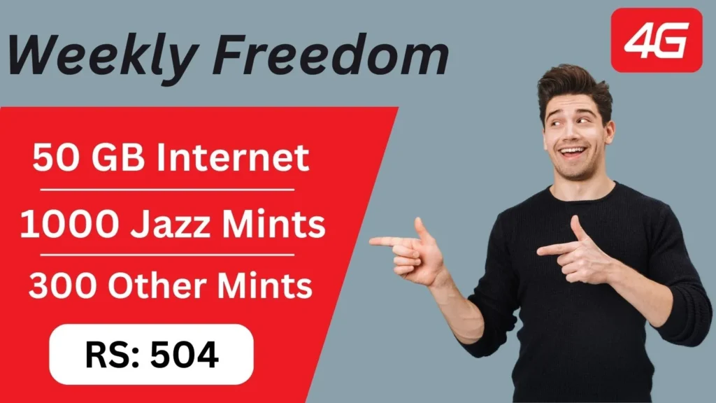 Weekly Freedom Jazz Package Code 50 GB