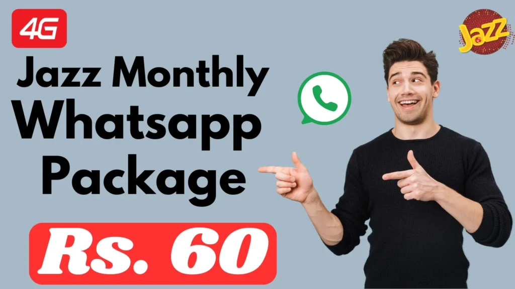 Jazz Whatsapp Package Monthly Rs 60