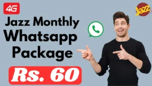 Jazz Whatsapp Package Monthly Rs 60